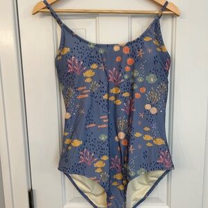 Modcloth/Princess Hwy one-piece swimsuit, size 14, tie back